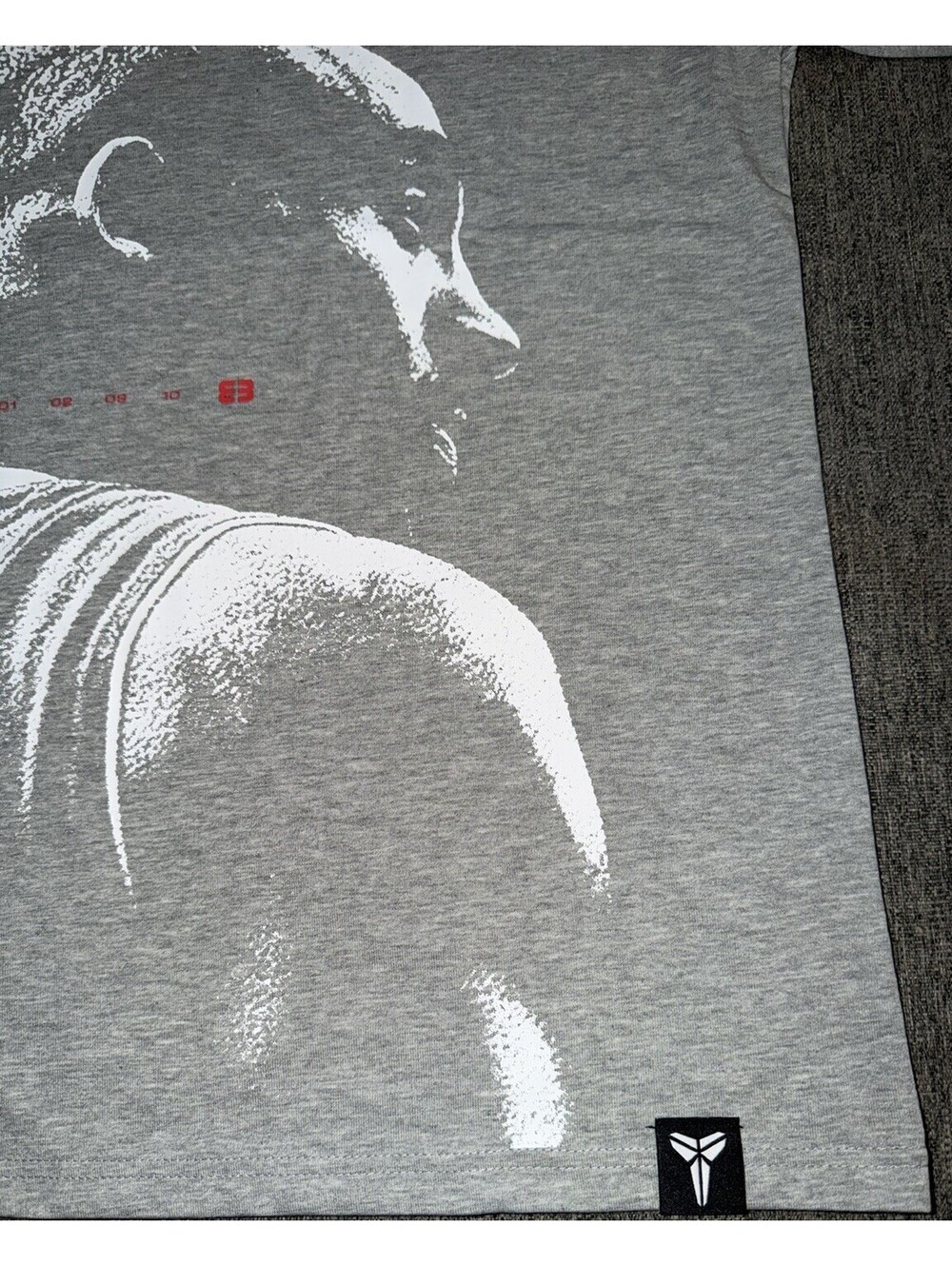 Nike Men’s Size Large (Loose) Kobe Dri-Fit Basketball T-Shirt Dark Grey Heather - Picture 8 of 15